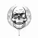 skull hand holing tattoo design idea