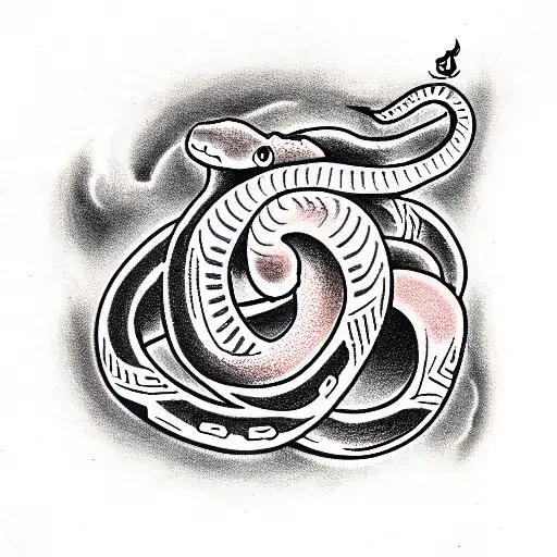 Snake tattoo design idea