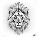 Lion tattoo design idea