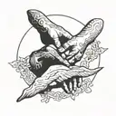 the creation of adam tattoo design idea