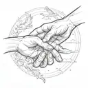 the creation of adam tattoo design idea