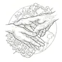 the creation of adam tattoo design idea