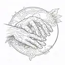the creation of adam tattoo design idea