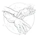 the creation of adam tattoo design idea