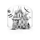 Haunted house  tattoo design idea