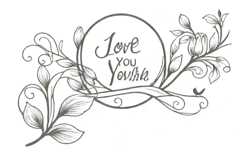 I love you a bushel and a peck and a hug around the neck tattoo design idea