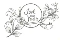 I love you a bushel and a peck and a hug around the neck tattoo design idea