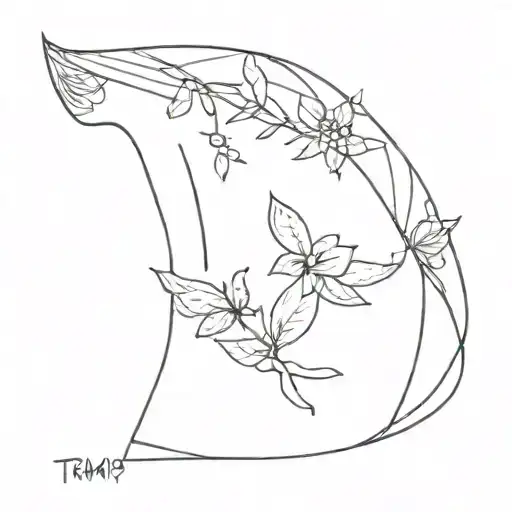 tramp stamp tattoo design idea