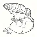 tramp stamp tattoo design idea