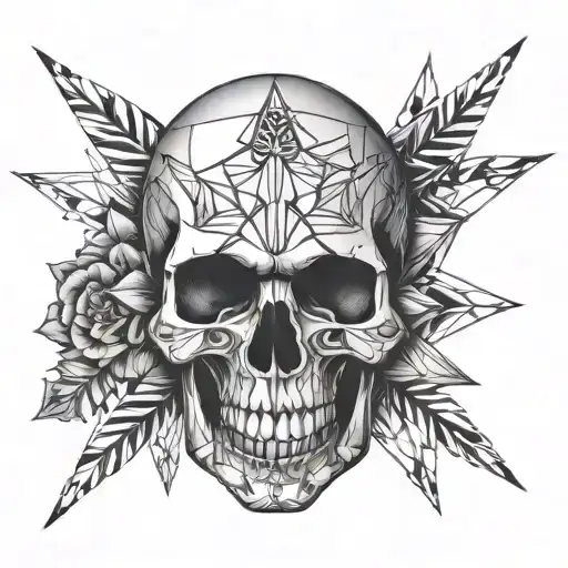 skull tattoo knee tattoo tattoo design idea