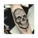 skull knee tattoo tattoo design idea