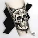 skull knee tattoo tattoo design idea