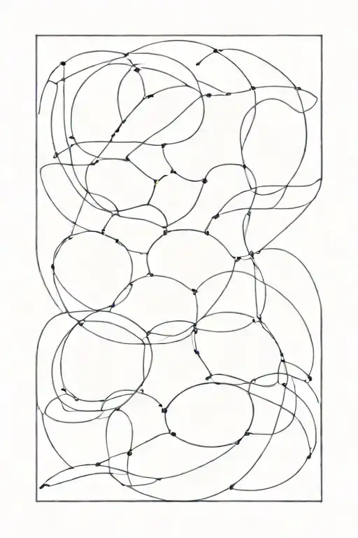 five equal lines going tattoo design idea