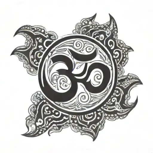 aum symbol tattoo design idea