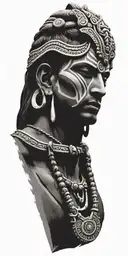 mahadev ram dhanushya ban sudarshan tattoo design idea