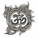 aum symbol tattoo design idea
