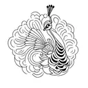 Peacock tattoo design idea