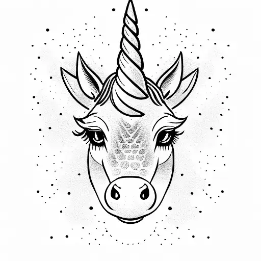 unicorn custom tattoo design idea