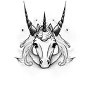 unicorn custom tattoo design idea