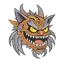 gengar aztec tattoo design idea