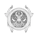 capricorn cancer scorpio tattoo design idea