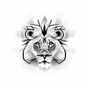 3 lion cubs  tattoo design idea