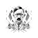 hitler tattoo design idea