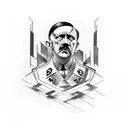 hitler tattoo design idea