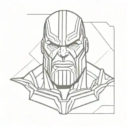 thanos tattoo design idea