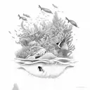 ocean life tattoo design idea