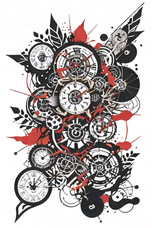 life and time is infinite with filler tattoo design tattoo design idea