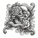 strong character, sensitive, powerful, stressed tattoo design idea