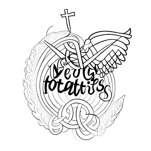 nothing can ever separate us from God’s love. Neither death nor life, neither angels nor demons, neither our fears for t tattoo design idea