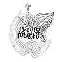 nothing can ever separate us from God’s love. Neither death nor life, neither angels nor demons, neither our fears for t tattoo design idea