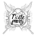 nothing can ever separate us from God’s love. Neither death nor life, neither angels nor demons, neither our fears for t tattoo design idea