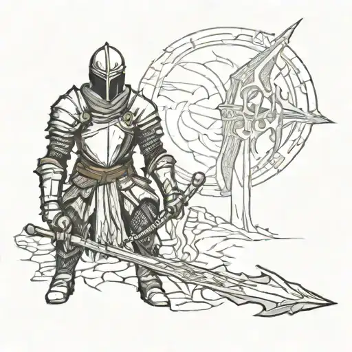 Dark souls tattoo design idea