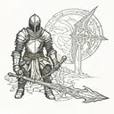 Dark souls tattoo design idea