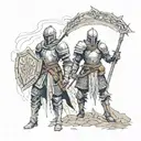 Dark souls tattoo design idea