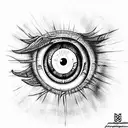 Evil Eye tattoo design idea