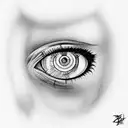 Evil Eye tattoo design idea