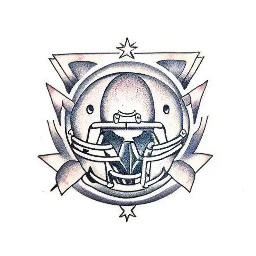 American football; 75 tattoo design idea