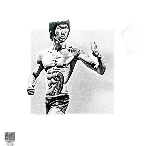 bruce lee  tattoo design idea