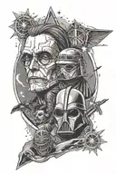 Star Wars and Harry Potter tattoo design idea