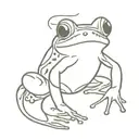 frog carrying a scorpion  tattoo design idea