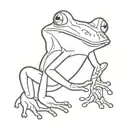 frog carrying a scorpion  tattoo design idea