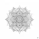 Incorporate a mandala design with intricate patterns and symbols related to spirituality tattoo design idea