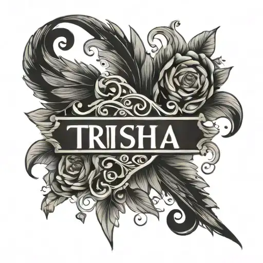 trisha name tattoo tattoo design idea