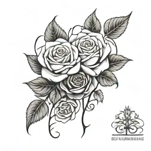 Gemini, Cancer, zodiac, June 21 2024, Rose, Honeysuckle tattoo design idea