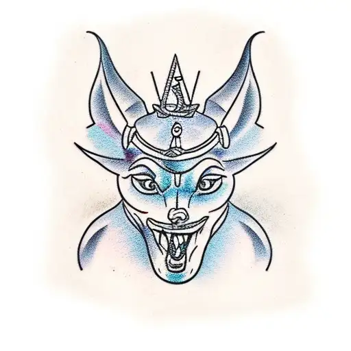 Anubis tattoo design idea