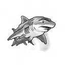 hammerhead shark tattoo design idea